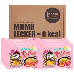 Samyang BULDAK Ramen Combo | Kennenlernbox | 5er Pack Hot Chicken Carbonara & 5er Pack Hot Chicken Carbonara