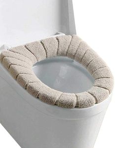 4 Stück WC Sitz Beheizt WC-Sitzwärmer Toilettensitz Abdeckung,Toilettensitzabdeckung Waschbar Toiletten Sitzbezug/weich/Dicker/waschbar/dehnbar