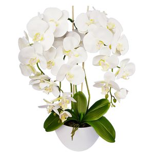 Umělá rostlina Damich 3pgb Umělá orchidej v květináči Umělá květinová dekorace Rostlina Květina Výška cca 60 cm
