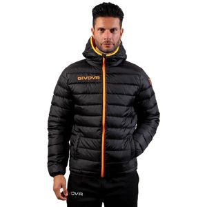M NERO/ARANCIO FLUO|Givova Olanda Jacket G013-1028 M NERO/ARANCIO FLUO|Givova Olanda Jacket G013-1028