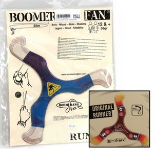 Boomerang le RUNNER - 35 gr - Dreiflügler Bumerang, Typ:Linkshänder