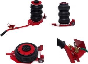 Powerweld Pneumatischer Wagenheber 3T Hubhöhe 15cm-40cm Druckluftwagenheber PKW SUV