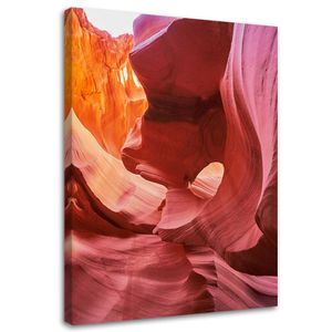 Feeby Leinwandbild auf Vlies Antelope Canyon Usa 80x120 Wandbild Bilder Bild
