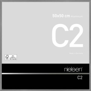 Nielsen Aluminium Bilderrahmen C2, 50x50 cm, Struktur Grau Matt