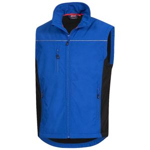 NITRAS Motion TEX Light Softshell-Arbeitsweste - Leichte Herren-Softshellweste Königsblau / Schwarz 5XL