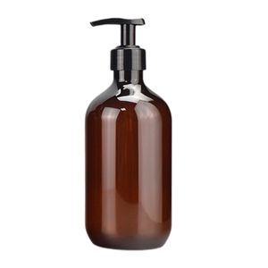 Nachfüllbare Leere Shampooflaschen, 500 ml Seifenspender Flaschen für Flüssigseife Shampoo Conditioner Duschgel Kunststoffpresse Spender