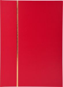 Exacompta Briefmarken Einsteckalbum Halbleder 16 Seiten 165x225cm Rot 26133E