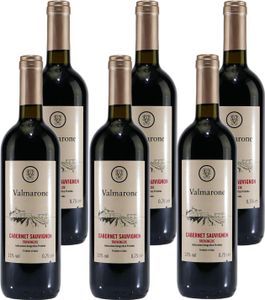 Valmarone Cabernet Sauvignon IGP Rotwein (6 x 0,75L) Valmarone Cabernet Sauvignon IGP Rotwein (6 x 0,75L)