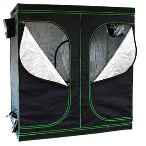 Skleník na pestovanie rastlín Growbox 240x120x200 cm Čierny zelený stan na pestovanie izbových rastlín Growroom Grow Cabinet Darkroom Grow Tent Cold Frame Indoor Greenhouse Grow Cabinet