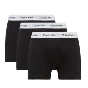 Calvin Klein 3-pack bavlnené elastické nohavice v čiernej farbe