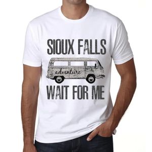 Herren Grafik T-Shirt Abenteuer warten auf mich in Sioux Falls – Adventure Wait For Me In Sioux Falls – Öko-Verantwortlich Vintage Jahrgang Kurzarm
