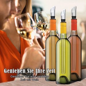 3 er-Pack Weinkühlstab aus Edelstahl,Ideales Weinzubehör als Geschenk für Weinliebhaber,Stab mit Dekanter,Flaschenkühler