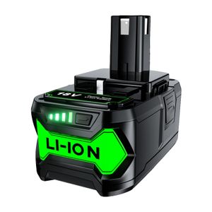 9000mAh baterie pro nářadí Ryobi, 18V Li-Ion, možnost vysoké kapacity, 1 kus 6,0 Ah baterie