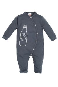 Baby Jungen Strampler Schlafanzug Einteiler Gr. 56 I love milk