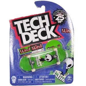 Tech Deck hmatník slepý zelený + nálepka