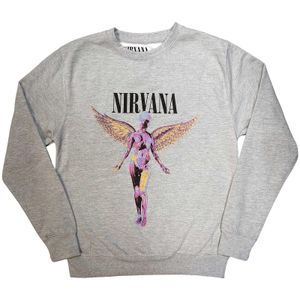 Nirvana - "In Utero" Sweatshirt für Herren/Damen Unisex RO9765 (S) (Grau)
