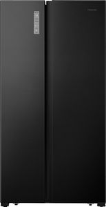 HISENSE RS677N4AFC Side by Side Kühl-Gefrier-Kombination, Electronic Touch Control, 519 Liter, schwarz