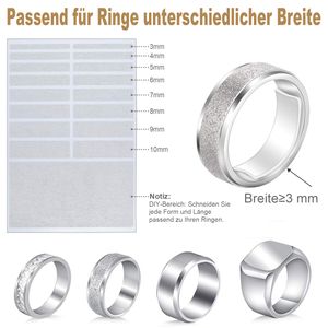 Unsichtbarer Ringgrößenversteller für lockere Ringe - Passt für alle Ringe, verschiedene Größen