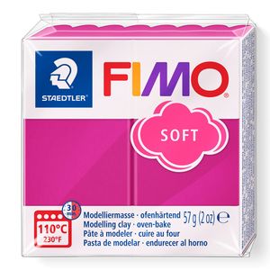 FIMO, Modelliermasse, Knete himbeere soft normal