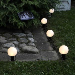 Girlanda solarna ogrodowa GLOBUS 6 lampek LED IP44