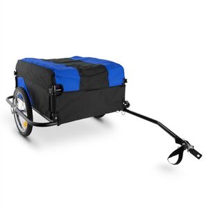 Duramaxx Mountee - nákladný príves na bicykel, 130 l, oceľový, do 60 kg, modrý