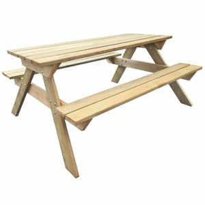 Picknicktisch Campingtisch 150x135x71,5 cm Holz