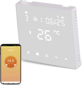 EMOS GoSmart WiFi Raumthermostat für Fußbodenheizung mit App, programmierbarer Smart-Thermostat inkl. Bodensensor, einstellbare Hysterese, P56201UF