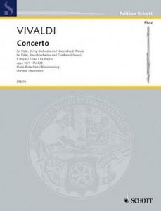 Concerto Nr. 1 F-Dur: "La tempesta di mare". op. 10/1. RV 433/PV 261. Flöte (Alt-Blockflöte), Streichorchester und Basso Continuo. Klavierauszug mit Solostimme. (Edition Schott)
