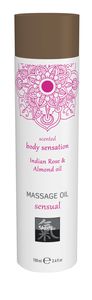 SHIATSU Massage oil sensual Indian Rose & Almond oil 100ml
