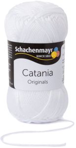 Schachenmayr Catania, 50g Weiß Handstrickgarne