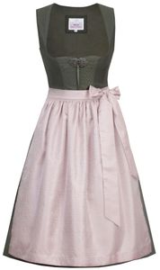 Marjo - Damen Trachten Dirndl (65 cm), GY-9-Codi (907465-020057), Größe:36, Farbe:farn/mauve (0925)