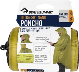Sea To Summit Ultra-Sil Nano Poncho 15D Lime Outdoor Jacke