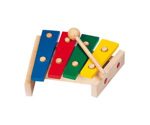 goki 61995 Xylophon mit Tonplatten, mehrfarbig (1 Stück)