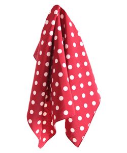 50s Frisuren Polka Dots retro Nickituch Haarband Hairband Haar Tuch Bandana v. SugarShock, Größe:onesize, Farbe:burgund weiss