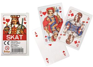 Skatblatt Skat Kartenspiel 32 Karten Schachtel ca. 9x6x1cm