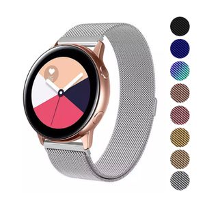 Milanese Armband für ihre Uhr, Stegbreite 22mm, Huawei Watch GT 2, Samsung Active2 – Silber