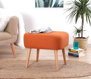 Hanah Home, Parrot- FLF1128, Orange, Klassische Sitzsäcke, 50% Baumwolle / 50% Leinen