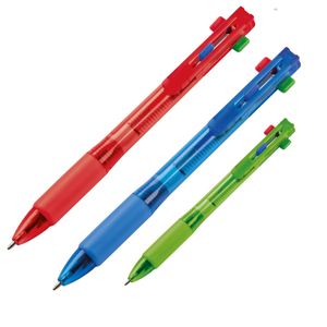3x 4in1 Kugelschreiber mit 4 Schreibfarben / 3 versciedene Kugelschreiberfarben
