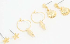 Lovisa - Goldplattierte Muschel Ohrringe 3er-Pack
