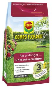 COMPO FLORANID® Rasendünger plus Unkrautvernichter 12 kg für 400 m²