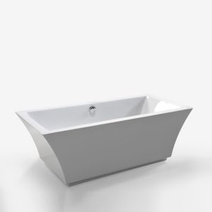 Freistehende Badewanne Modernes und Innovatives Design 170 x 80 x 60 cm Susan