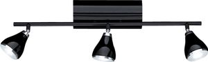 7803.03.60.0000 Wofi Deckenleuchte Venice 3 x 4,4 W LED 3.000 K 810 Lumen Schwarz glänzend7852 7803.03.60.0000 Wofi Deckenleuchte Venice 3 x 4,4 W LED 3.000 K 810 Lumen Schwarz glänzend7852