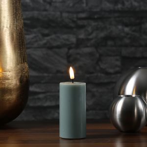 Deluxe Homeart LED Kerze mit Timerfunktion Salbei Grün von Deluxe Homeart