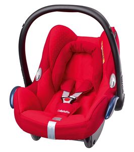Maxi-Cosi Pebble Plus i-Size Babyschale, Gruppe 0+ Autositz für Babys, inkl. Sitzverkleinerer, nutzbar ab der Geburt bis ca. 12 Monate (0-13 kg / 45-75 cm), Original Red, Rot