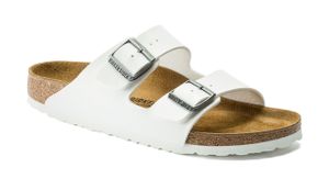 Birkenstock Arizona Birko-Flor White Regular Fit - Weiß, 4,5