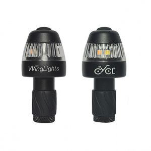 CYCL WingLights360 Fixed - LED-Blinker & Positionsleuchten für Fahrräder - Schwarz