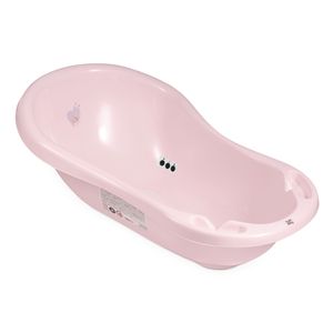 Baby Badewanne Set mit / ohne Gestell und Badewannensitz - für Neugeborene und Babys, Set:1-teilig, Motiv:Hug me - rosa