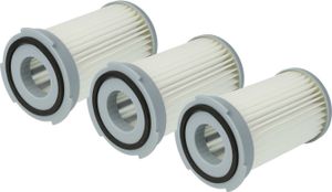 vhbw 3x Staubsaugerfilter kompatibel mit AEG ATI7650, AVBL300, ATI7657, ATI7656, ATI7655, Vampyrette 2.0, Minion Staubsauger - HEPA-Filter Grau Weiß