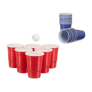 relaxdays 200 x Beer Pong Becher