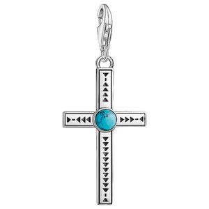 Thomas Sabo 1677-878-17 Charm-Anhänger Ethno Kreuz Türkis Silber